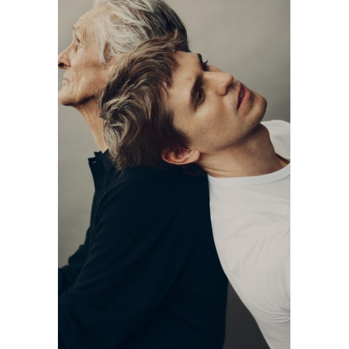 COTTON/LINEN KNIT POLO SHIRT