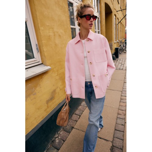 Jacket with Gingham Check