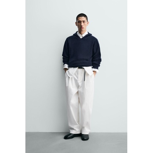 COTTON - WOOL HOODIE JUMPER COTTON - WOOL HOODIE JUMPER