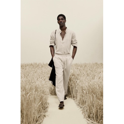 100% LINEN REGULAR FIT SHIRT