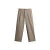 PLEATED CHINO TROUSERS