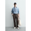 STRAIGHT-LEG CHINO TROUSERS