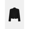Fitted Blazer with Shoulder Pads