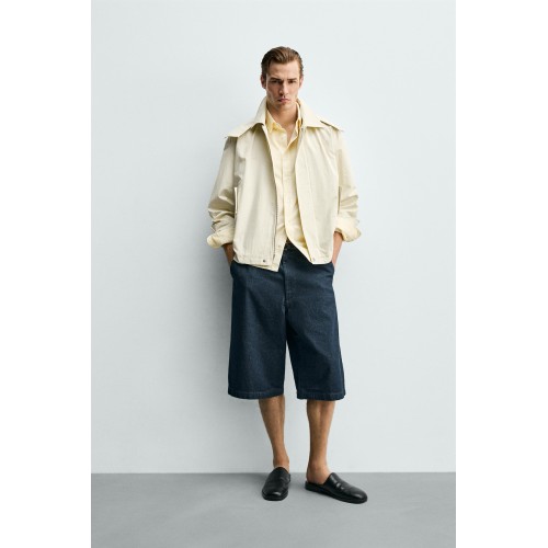 CROPPED FIT TECHNICAL HOODED PARKA