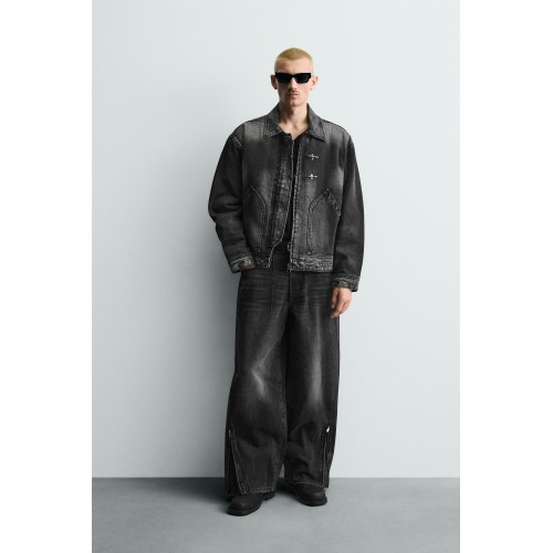 BALLOON FIT JEANS WITH ZIPS