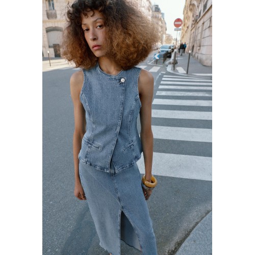 Z1975 Double-Breasted Denim Vest Z1975 Double-Breasted Denim Vest