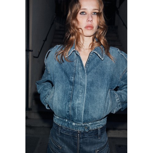 Denim Jacket with Loops