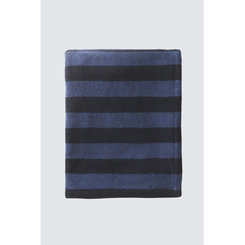 Beach Towel with Contrast Stripes